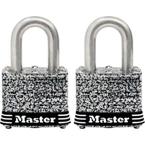 Master Lock 3SSQ Stainless Steel Outdoor Padlock with Key, 4 Pack Keyed-Alike(2 Pack  Keyed-Alike)