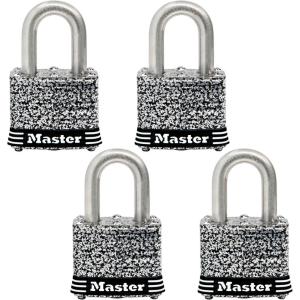 Master Lock 3SSQ Stainless Steel Outdoor Padlock with Key, 4 Pack Keyed-Alike(4 Pack  Keyed-Alike)
