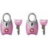 Master Lock 4689T TSA Approved Luggage Lock with Key, 2 Pack, Pink