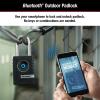 Master Lock Black Outdoor Bluetooth Smart Padlock with Keypad, Smart Locks for Tools, Gates, Sheds, 2-7/32 inches Wide, 4401LHEC(Outdoor Padlock)