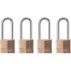 Master Lock 140DLH Padlock, 1 Pack, Bronze/Silver(Extra Long Shackle)
