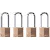 Master Lock 140DLH Padlock, 1 Pack, Bronze/Silver(Extra Long Shackle)