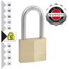 Master Lock 140DLH Padlock, 1 Pack, Bronze/Silver(Long Shackle)