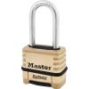 Master Lock Brass ProSeries Set Your Own Combination Lock, Outdoor Heavy-Duty Padlock for Construction Sites, Gates, Fences, 2-1/4″ Wide, 1175LHSS(Compact)
