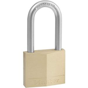 Master Lock 140DLH Padlock, 1 Pack, Bronze/Silver(Long Shackle)