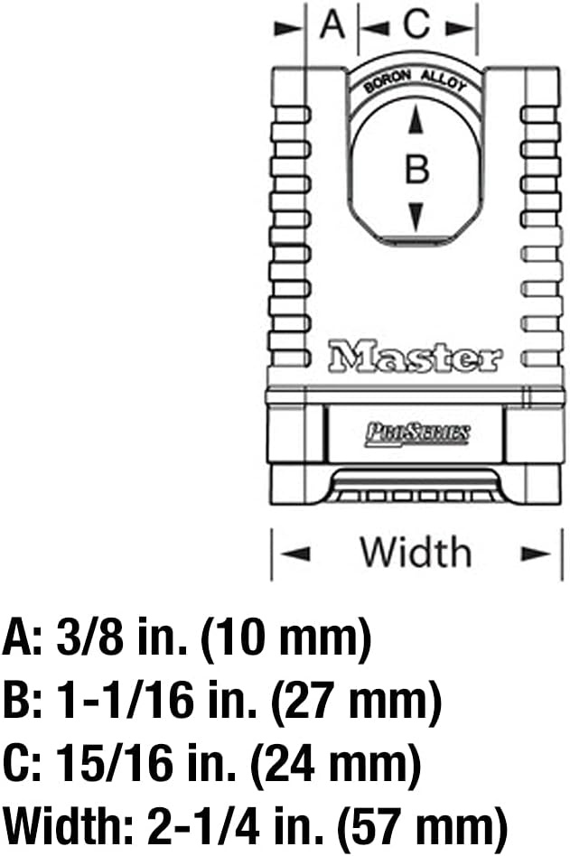 image:imageMaster Lock ProSeries Brass Padlock Set Your Own Combination Lock Commercial Grade Locks with Code for Tools Fences Gates 214 inches Wide 1177DLock