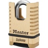 Master Lock ProSeries Brass Padlock, Set Your Own Combination Lock, Commercial Grade Locks with Code for Tools, Fences, Gates, 2-1/4 inches Wide, 1177D(Lock)