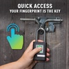 Master Lock Fingerprint Padlock Heavy Duty Outdoor Lock