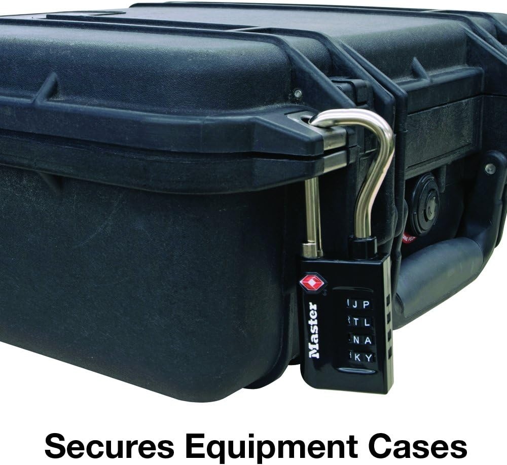 image:imageMaster Lock 4696DWD Set Your Own Word Combination TSA Approved Luggage Lock 1 PackWord 1 Pack